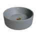 Раковина Grossman Color GR-3013GM 40х40, К тумбе к столешнице, Круглая, Серый матовый, Фаянс Раковина Grossman Color GR-3013GM 40х40, К тумбе к столешнице, Круглая, Серый матовый, Фаянс