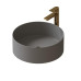 Раковина Grossman Color GR-3013GM 40х40, К тумбе к столешнице, Круглая, Серый матовый, Фаянс Раковина Grossman Color GR-3013GM 40х40, К тумбе к столешнице, Круглая, Серый матовый, Фаянс