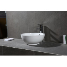 Раковина Grossman GR-3014 42х42, К тумбе к столешнице, Круглая, Белый, Фаянс