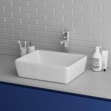 Раковина Grossman GR-3016 48х37, К тумбе к столешнице, Прямоугольная, Белый, Фаянс