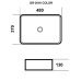 Раковина Grossman Color GR-3016BBL 48х37, К тумбе к столешнице, Прямоугольная, Черный, Черный внутри, черный с текстурой кожи крокодила снаружи, Фаянс Раковина Grossman Color GR-3016BBL 48х37, К тумбе к столешнице, Прямоугольная, Черный, Черный внутри, черный с текстурой кожи крокодила снаружи, Фаянс