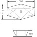 Раковина Grossman GR-3030 60х41,5, К тумбе к столешнице, Нестандартная, Белый, Фаянс Раковина Grossman GR-3030 60х41,5, К тумбе к столешнице, Нестандартная, Белый, Фаянс