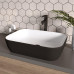 Раковина Grossman Color GR-4041BW 46х32, К тумбе к столешнице, Прямоугольная, Белый, Черно-белый, Фаянс Раковина Grossman Color GR-4041BW 46х32, К тумбе к столешнице, Прямоугольная, Белый, Черно-белый, Фаянс