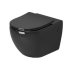 Унитаз Grossman Color GR-4411blackS 56х36, Подвесной, Безободковый, Овальная, Черный глянцевый, Фаянс Унитаз Grossman Color GR-4411blackS 56х36, Подвесной, Безободковый, Овальная, Черный глянцевый, Фаянс