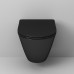 Унитаз Grossman Color GR-4411blackS 56х36, Подвесной, Безободковый, Овальная, Черный глянцевый, Фаянс Унитаз Grossman Color GR-4411blackS 56х36, Подвесной, Безободковый, Овальная, Черный глянцевый, Фаянс