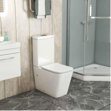 Унитаз Grossman Classic GR-4445SQ 63,5х35,5, Напольный, Безободковый, Прямоугольная, Белый глянцевый, Фаянс