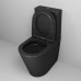Унитаз Grossman Color GR-4480BMS 62х36,5, Напольный, Безободковый, Овальная, Черный матовый, Дюропласт
