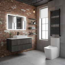Унитаз Grossman Classic GR-4486SQ 67х36, Напольный, Безободковый, Прямоугольная, Белый глянцевый, Дюропласт