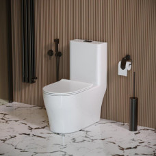 Унитаз Grossman Classic GR-4488SQ 70х37,5, Напольный, Безободковый, Овальная, Белый глянцевый, Дюропласт