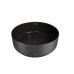 Раковина Grossman Color GR-5010BBL 35,5х35,5, К тумбе к столешнице, Круглая, Черный, Черный внутри, черный с текстурой кожи крокодила снаружи, Фаянс