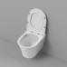 Унитаз Grossman Thin Rim GR-5604SQ 52х36, Подвесной, Безободковый, Круглая, Белый глянцевый, Дюропласт Унитаз Grossman Thin Rim GR-5604SQ 52х36, Подвесной, Безободковый, Круглая, Белый глянцевый, Дюропласт