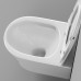 Унитаз Grossman Thin Rim GR-5604SQ 52х36, Подвесной, Безободковый, Круглая, Белый глянцевый, Дюропласт Унитаз Grossman Thin Rim GR-5604SQ 52х36, Подвесной, Безободковый, Круглая, Белый глянцевый, Дюропласт