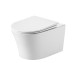 Унитаз Grossman Thin Rim GR-5604SQ 52х36, Подвесной, Безободковый, Круглая, Белый глянцевый, Дюропласт Унитаз Grossman Thin Rim GR-5604SQ 52х36, Подвесной, Безободковый, Круглая, Белый глянцевый, Дюропласт