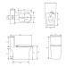 Унитаз Grossman Thin Rim GR-5607SQ 65,6х37, Напольный, Круглая, Белый глянцевый, Фаянс Унитаз Grossman Thin Rim GR-5607SQ 65,6х37, Напольный, Круглая, Белый глянцевый, Фаянс