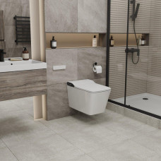 Унитаз Grossman Smart GR-5701 60х36, Подвесной, Безободковый, Прямоугольная, Белый, Дюропласт