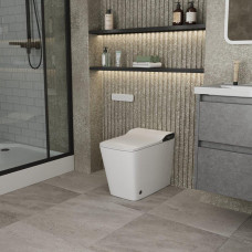 Унитаз Grossman Smart GR-PR-5701 59х36, Безободковый, Прямоугольная, Белый глянцевый, Дюропласт