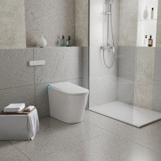 Унитаз Grossman Smart GR-PR-5702 58х38, Безободковый, Овальная, Белый глянцевый, Дюропласт