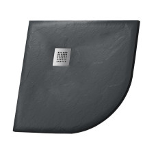 Душевой поддон Grossman Strong GR-S29090 90х90, Полукруглая, Графит, Минеральный композитный наполнитель и полиэфирные смолы