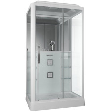 Душевая кабина Grossman Alba GR127R 90х120, Белый, Стекло прозрачное, Прямоугольная, Закаленное безопасное стекло 5 мм