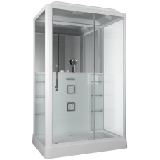 Душевая кабина Grossman Alba GR128L 90х135, Белый, Стекло прозрачное, Прямоугольная, Закаленное безопасное стекло 5 мм