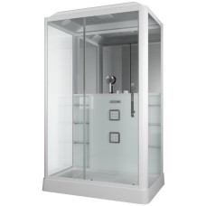 Душевая кабина Grossman Alba GR128R 90х135, Белый, Стекло прозрачное, Прямоугольная, Закаленное безопасное стекло 5 мм