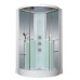Душевая кабина Grossman Cosmo GR142 120х120, Белый, Стекло прозрачное, Полукруглая, Закаленное безопасное стекло 5 мм