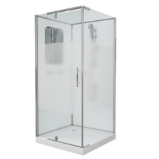 Душевая кабина Grossman Classic GR171QL 90х90, Хром, Стекло комбинированное (прозрачное, матовое), Квадратная, Акрил
