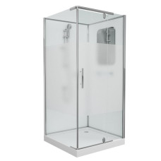 Душевая кабина Grossman Classic GR171QR 90х90, Хром, Стекло комбинированное (прозрачное, матовое), Квадратная, Акрил