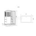 Душевая кабина Grossman Alba GR227L 90х120, Черный, Стекло прозрачное, Прямоугольная, Закаленное безопасное стекло 5 мм Душевая кабина Grossman Alba GR227L 90х120, Черный, Стекло прозрачное, Прямоугольная, Закаленное безопасное стекло 5 мм