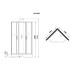 Душевая кабина Grossman Elegance GR250D 100х100, Черный, Стекло прозрачное, Трапеция, Акрил