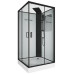 Душевая кабина Grossman Elegance GR250Q 100х100, Черный, Стекло прозрачное, Квадратная, Акрил Душевая кабина Grossman Elegance GR250Q 100х100, Черный, Стекло прозрачное, Квадратная, Акрил
