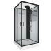 Душевая кабина Grossman Elegance GR250Q 100х100, Черный, Стекло прозрачное, Квадратная, Акрил Душевая кабина Grossman Elegance GR250Q 100х100, Черный, Стекло прозрачное, Квадратная, Акрил