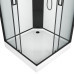 Душевая кабина Grossman Elegance GR250Q 100х100, Черный, Стекло прозрачное, Квадратная, Акрил Душевая кабина Grossman Elegance GR250Q 100х100, Черный, Стекло прозрачное, Квадратная, Акрил