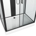 Душевая кабина Grossman Elegans GR252Q 120х80, Черный, Стекло прозрачное, Прямоугольная, Акрил