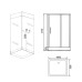Душевая кабина Grossman Style GR266 90х100, Черный, Стекло прозрачное, Прямоугольная, Закаленное безопасное стекло 5 мм