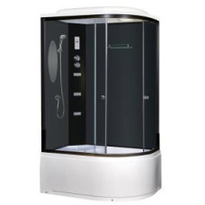 Душевой поддон Niagara Ultra 2140134LN 120х80, Асимметричная, Черный, Акрил, Стекло тонированное