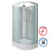 Душевой поддон Niagara Classic 339744LBKT 90х70, Асимметричная, Серебро, Авс пластик, Стекло матовый