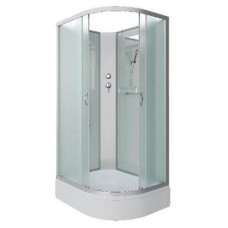 Душевой поддон Niagara Classic 339844RBK 90х80, Асимметричная, Серебро, Авс пластик, Стекло матовый