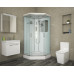 Душевой поддон Niagara Premium 60020114GD 100х100, Трапеция, Хром, Акрил, Стекло прозрачное