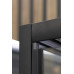 Душевая дверь Niagara Nova 68010811BLACK 90х90, Черный матовый, Распашные, Стекло прозрачное, Квадратная, Не идет в комплекте