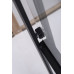 Душевая дверь Niagara Nova 68120812BLACK 120х80, Черный матовый, Раздвижные, Стекло прозрачное, Прямоугольная, Не идет в комплекте