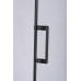 Душевая дверь Niagara Nova 68120812BLACK 120х80, Черный матовый, Раздвижные, Стекло прозрачное, Прямоугольная, Не идет в комплекте