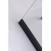 Душевая дверь Niagara Nova 681308111BLACK 90х90, Черный матовый, Распашные, Стекло прозрачное, Квадратная, Не идет в комплекте