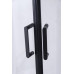 Душевая дверь Niagara Nova 681308111BLACK 90х90, Черный матовый, Распашные, Стекло прозрачное, Квадратная, Не идет в комплекте