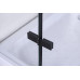 Душевая дверь Niagara Nova 681408111BLACK 100х100, Черный матовый, Распашные, Стекло прозрачное, Квадратная, Не идет в комплекте