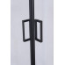 Душевая дверь Niagara Nova 682108111BLACK 120х80, Черный матовый, Раздвижные, Стекло прозрачное, Четверть круга, Не идет в комплекте