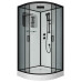 Душевой поддон Niagara Premium 69020134BLACK 100х100, Четверть круга, Акрил, Стекло тонированная, Матовый черный