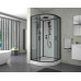 Душевой поддон Niagara Premium 69020134BLACK 100х100, Четверть круга, Акрил, Стекло тонированная, Матовый черный