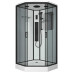 Душевой поддон Niagara Premium 69020134GDBLACK 100х100, Трапеция, Акрил, Стекло тонированная, Матовый черный
