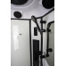 Душевой поддон Niagara Premium 69020134GDBLACK 100х100, Трапеция, Акрил, Стекло тонированная, Матовый черный